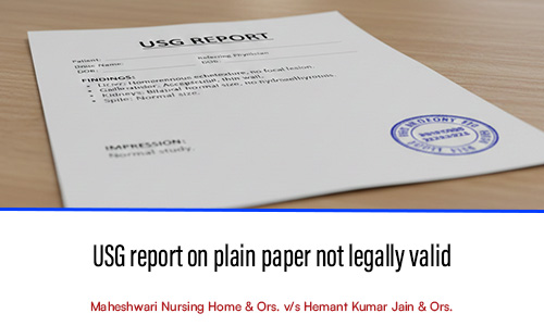 USG report on plain paper not legally valid 